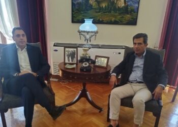 Θεσσαλονίκη: Επίσκεψη του γενικού διευθυντή της ΝΔ, Γιάννη Σμυρλή, στο Διοικητήριο