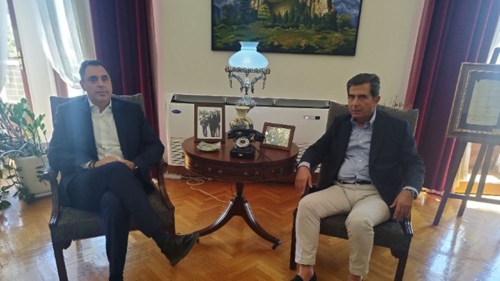 Θεσσαλονίκη: Επίσκεψη του γενικού διευθυντή της ΝΔ, Γιάννη Σμυρλή, στο Διοικητήριο