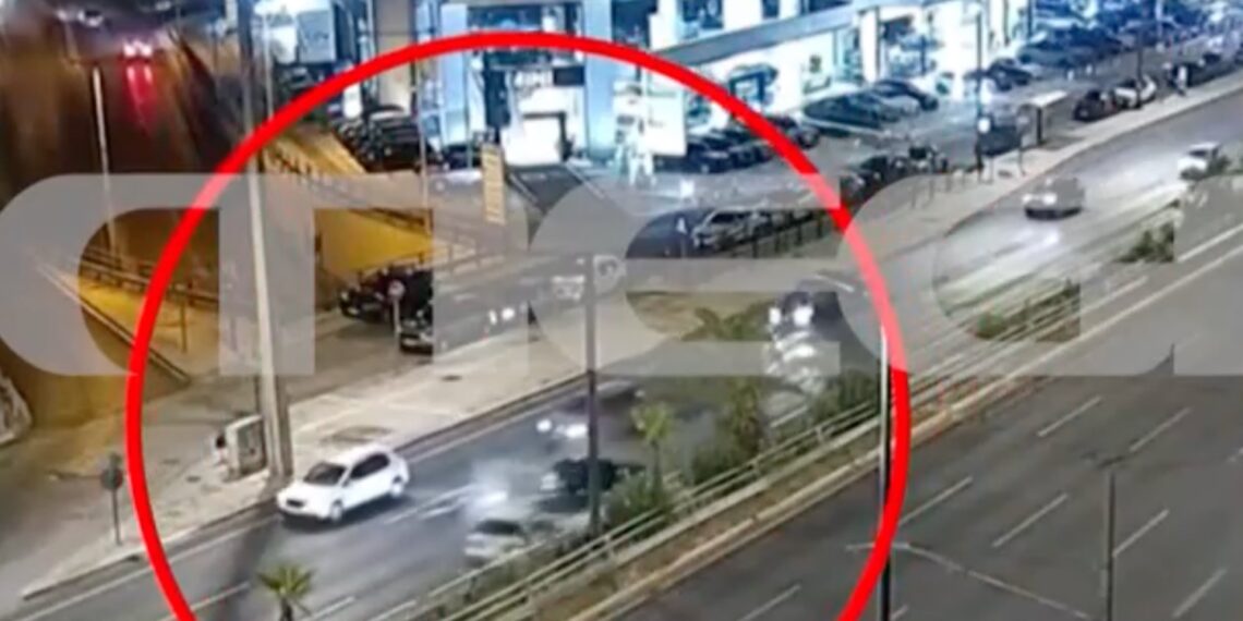 Συγγρού: Βίντεο από τη στιγμή της καραμπόλας τριών αυτοκινήτων – Ένας σοβαρά τραυματίας