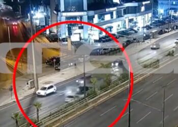 Συγγρού: Βίντεο από τη στιγμή της καραμπόλας τριών αυτοκινήτων – Ένας σοβαρά τραυματίας