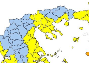 Σε «κίτρινο» συναγερμό πυρκαγιάς την Κυριακή η βόρεια Ελλάδα
