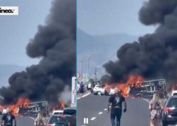 Ξάνθη: Σοκαριστικό τροχαίο στην Εγνατία Οδό – Τρία άτομα απανθρακώθηκαν (Video)