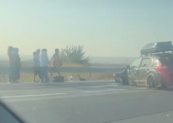 Τροχαίο ατύχημα στην Εθνική Οδό Θεσσαλονίκης – Ευζώνων (video)