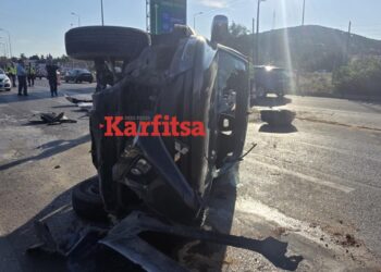 Τροχαίο στο Δερβένι: Χωρίς τις αισθήσεις του απεγκλωβίστηκε ο οδηγός