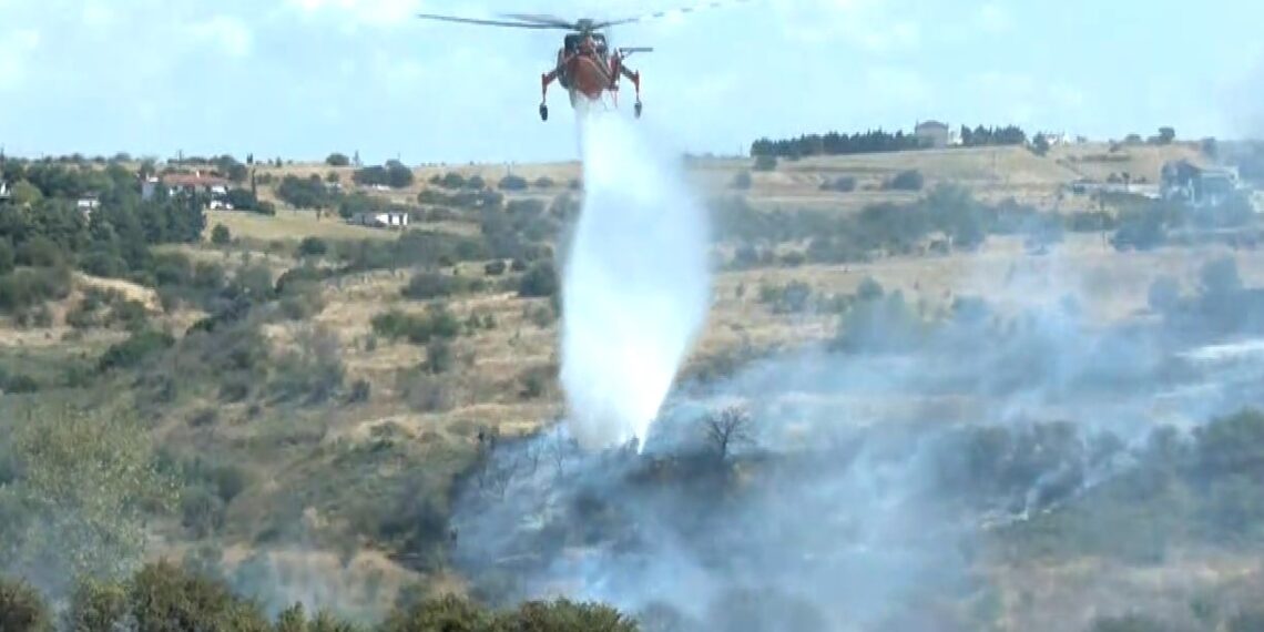 Υπό έλεγχο η φωτιά στο Πλαγιάρι Θεσσαλονίκης