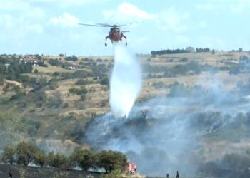 Υπό έλεγχο η φωτιά στο Πλαγιάρι Θεσσαλονίκης