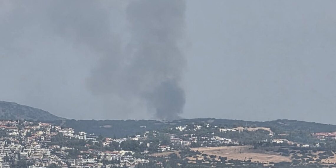 Φωτιά στην Πυλαία Θεσσαλονίκης – Μήνυμα από το 112 στους πολίτες