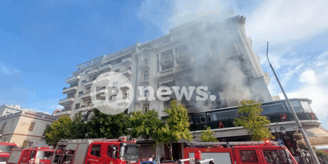 Θεσσαλονίκη: Φωτιά σε κατάστημα στη Λεωφόρο Νίκης (photo+video)