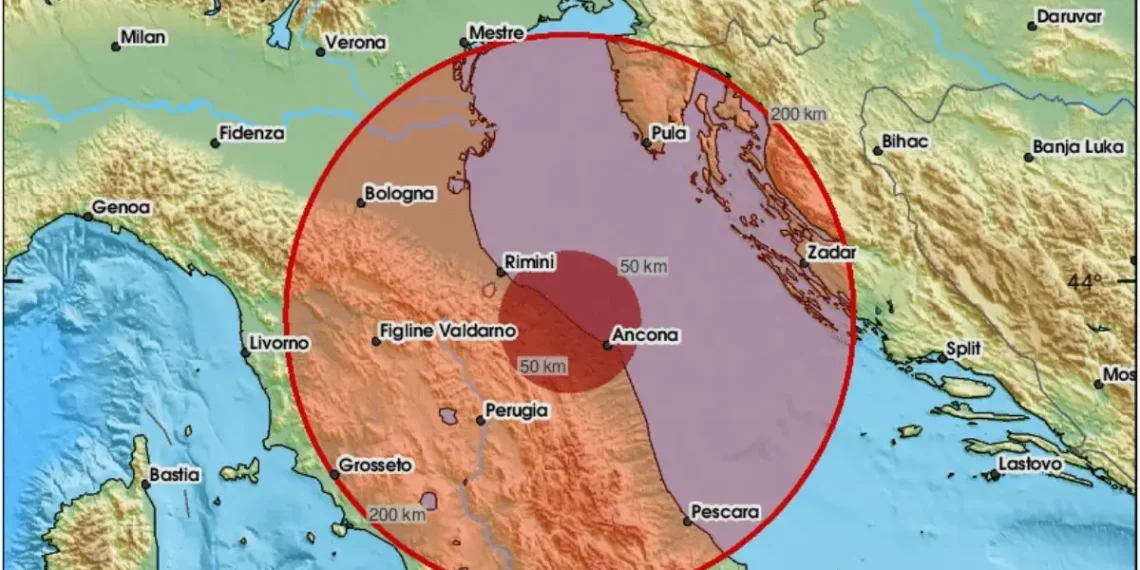 Σεισμός στην κεντρική Ιταλία 4,4 βαθμών της κλίμακας Ρίχτερ