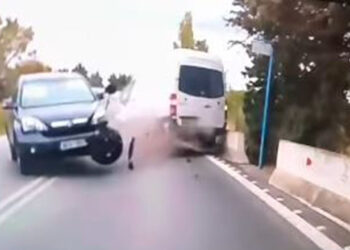 Βίντεο ντοκουμέντο: Η στιγμή της πενταπλής καραμπόλας στη Θεσσαλονίκη