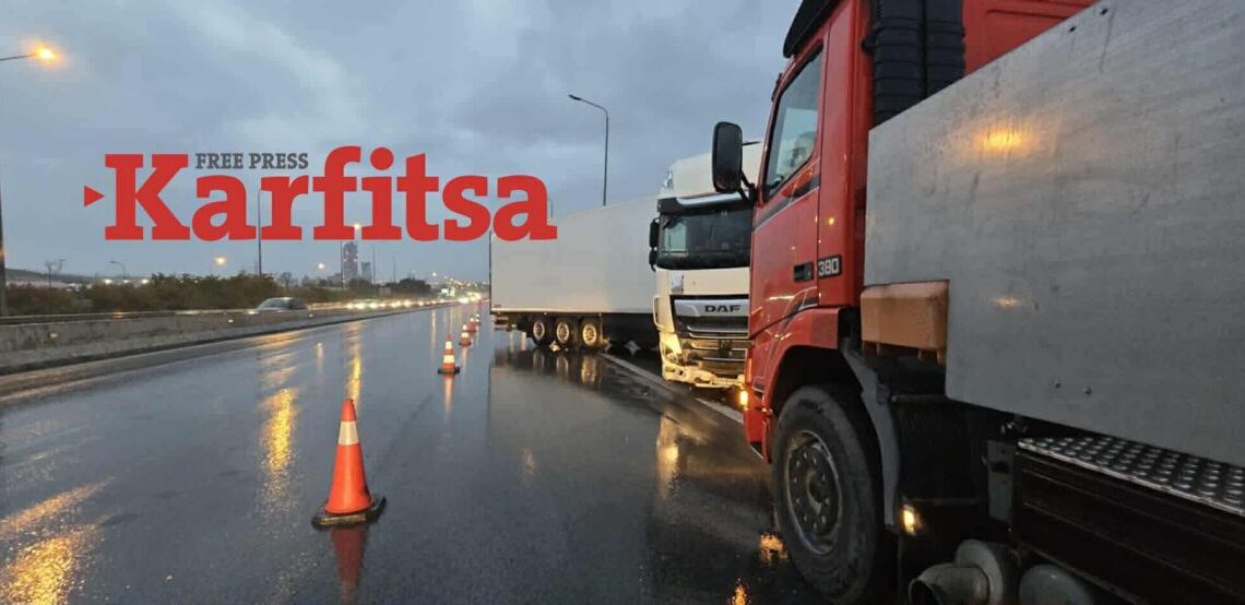 Τροχαίο με νταλίκα στο Δερβένι – Προβλήματα στην κυκλοφορία (ΦΩΤΟ)