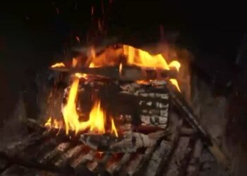 Ανάψανε νωρίς τα τζάκια στον Χορτιάτη (VIDEO)