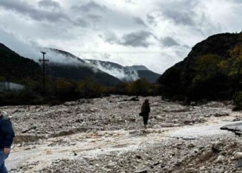 Στις πληγείσες από την κακοκαιρία περιοχές της Ηπείρου, ο Β. Σπανάκης
