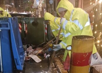 Καθαρή ανήμερα των Χριστουγέννων η Θεσσαλονίκη λόγω των εργαζομένων της καθαριότητας