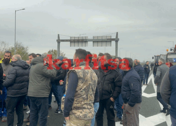 Αγρότες της Ημαθίας αποκλείουν επ’ αόριστον την Εγνατία οδό (photo+video)