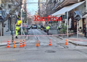 Θεσσαλονίκη: Κλειστή η Καρόλου Ντηλ – Ξεκίνησαν οι εργασίες αντιδρόμησης (ΦΩΤΟ+Video)