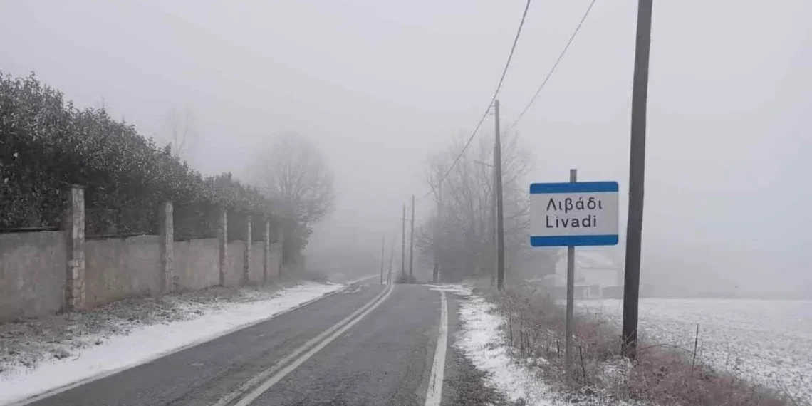 Χιονοπτώσεις σε Λιβάδι και Περιστερά – Σε πλήρη ετοιμότητα ο Δήμος Θέρμης
