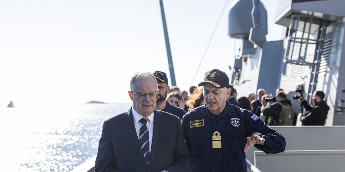 ΠτΔ από φρεγάτα «ΚΙΜΩΝ»: Σήμερα είμαστε μάρτυρες μίας εθνικής κατάκτησης