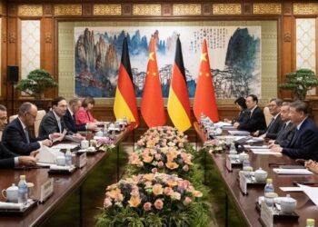 Ο Μερτς πλέκει το εγκώμιο της σινογερμανικής συνεργασίας ενώπιον του κινέζου προέδρου Σι