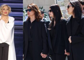 Το τελευταίο «αντίο» στη Μαρινέλλα – Οι συγκλονιστικοί επικήδειοι Νταλάρα – Αλεξίου (photo+video)