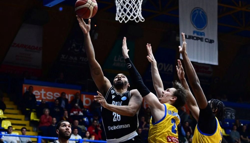 FIBA Europe Cup: Στα ημιτελικά ο ΠΑΟΚ, παρά την ήττα 88-80 στο Περιστέρι