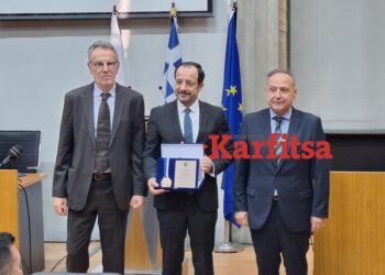 Επίτιμος δημότης Θεσσαλονίκης ο Ν. Χριστοδουλίδης – Του απονεμήθηκε τιμητική πλακέτα στο δημαρχείο (ΦΩΤΟ+Video)