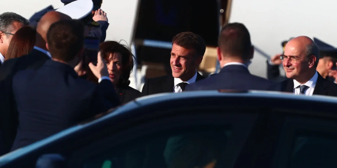 Η άφιξη Μακρόν στην Αθήνα