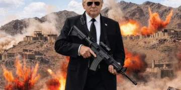 Ο Τραμπ  προειδοποιεί το Ιράν με μια φωτογραφία ΑΙ: Τέρμα πια το καλό παιδί (Photo)