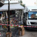 Θεσσαλονίκη: Φορτηγό έπεσε πάνω σε περίπτερο στον πεζόδρομο της Αγ. Σοφίας