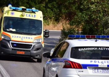 Κατέληξε στο Ιπποκράτειο της Θεσσαλονίκης οδηγός μοτοσικλέτας μετά από τροχαίο