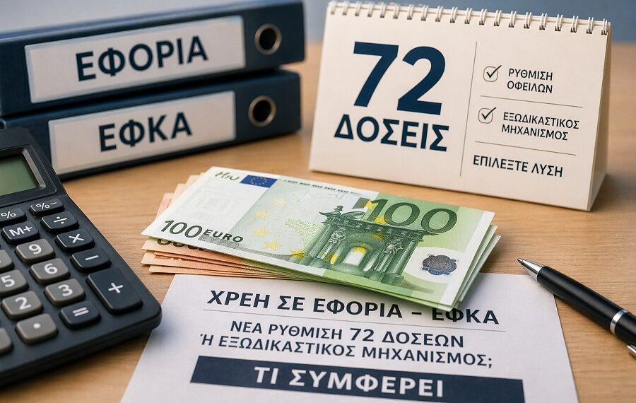 «Δεύτερη ευκαιρία» για χιλιάδες οφειλέτες: Νέες 72 δόσεις, ξεμπλοκάρισμα λογαριασμών και ευκολότερη ένταξη στον εξωδικαστικό