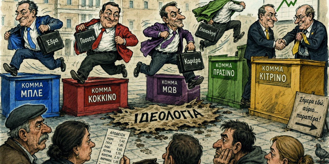 Η έδρα, το κόμμα και το κοστούμι της Κυριακής
