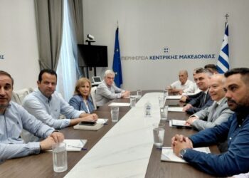 Επίσκεψη κυβερνητικού κλιμακίου στην Περιφέρεια Κεντρικής Μακεδονίας