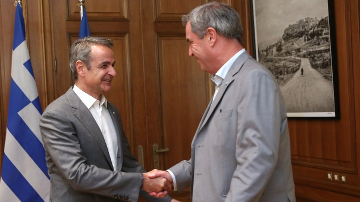Συνάντηση Μητσοτάκη με τον πρωθυπουργό της Βαυαρίας