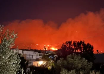 Δύσκολη νύχτα για την Πάρο: Συνεχείς αναζωπυρώσεις – Χωρίς ρεύμα Ίος, Φολέγανδρος, Σίκινος (video)
