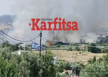 Επί ποδός η πυροσβεστική στη Σουρωτή – Επιχειρούν 75 πυροσβέστες και 7 εναέρια μέσα (ΦΩΤΟ)