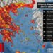 ΜΕΤΕΟ/ΕΑΑ: Πάνω από τους 41°C η μέγιστη θερμοκρασία – 24 σταθμοί ξεπέρασαν τους 40°C