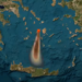Ο καπνός από τη φωτιά στην Πάρο σκέπασε τις Κυκλάδες και έφτασε έως τη βόρεια Κρήτη