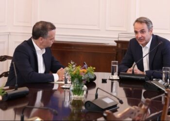Μητσοτάκης – Δούκας στο Μαξίμου: Στην ατζέντα η ευρωπαϊκή προεδρία και οι υποδομές της πρωτεύουσας