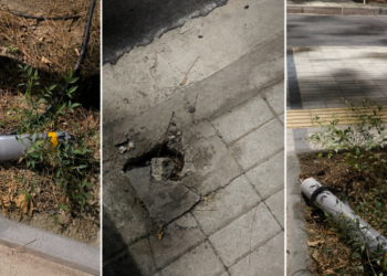 Θεσσαλονίκη: Ζημιές από βανδαλισμούς στην αναπλασμένη οδό Χηλής