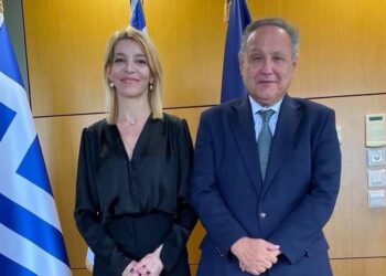 Συνάντηση Αφροδίτης Νέστορα με τον δήμαρχο Θεσσαλονίκης Στέλιο Αγγελούδη