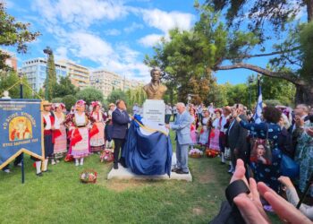 Θεσσαλονίκη: Αποκαλυπτήρια προτομής του Ιωάννη Καποδίστρια στην Πλατεία Δικαστηρίων