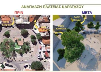 Νάουσα: Σε τροχιά υλοποίησης η ανάπλαση της πλατείας Καρατάσου