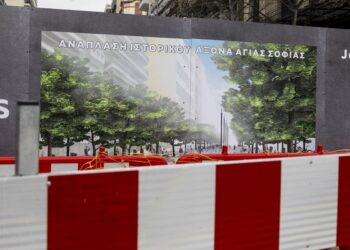 Ο εντοπισμός αγωγών αερίου καθυστερεί την πεζοδρόμηση της Αγίας Σοφίας προς τη Λεωφόρο Νίκης