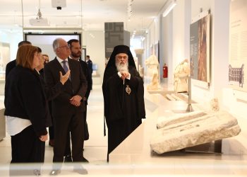 Θεσσαλονίκη: Στο Μουσείο Ευρημάτων Μετρό ξεναγήθηκε ο Κωνσταντίνος Τασούλας