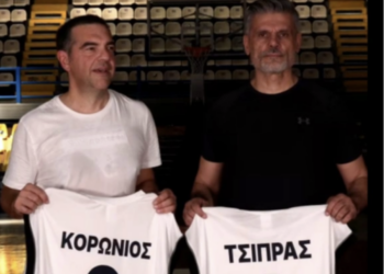 Η ΕΛΑΣ απέκτησε σουτέρ: Ο Κορωνιός μπαίνει στην πολιτική με τρίποντο από τον Τσίπρα (Video)